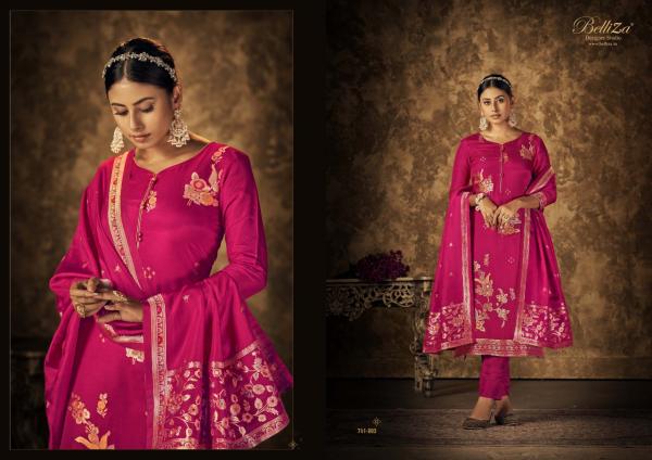 Belliza Saraang Viscose Dola Silk Designer Dress Material Collection 